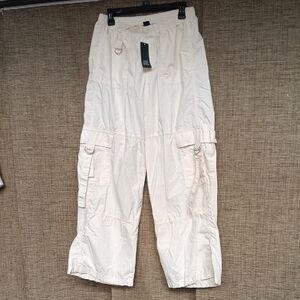 NWT Wild Fable Creamy White Cotton Cargo Pants